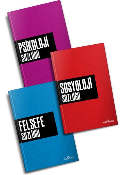 Sosyoloji Sözlüğü - Felsefe Sözlüğü - Psikoloji Sözlüğü 3 Kitap Set