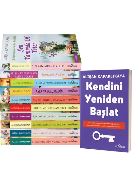 Asla Vazgeçmedim  - Sen Hiç Kendini Yaşadın Mı? - Kendimi Yaşamak İstiyorum - Alişan Kapaklıkaya - 11 Kitap Set