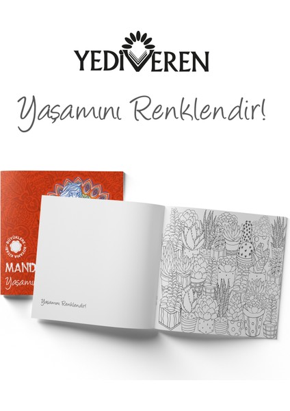 Mandala Büyükler Için Boyama Seti - 3 Kitap fırsatları