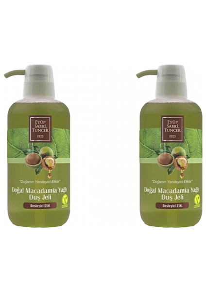 Doğal Macadamia Yağlı Duş Jeli 2 Adet 600 ml