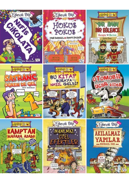 Eğlenceli Bilgi Hobi 9 Kitap Set / Satranç - Çikolata - Inanılmaz Özel Efektler