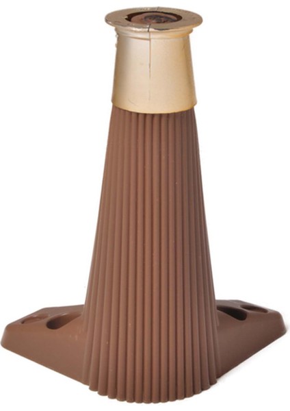 Zirve Çizgili Plastik Ayak Baza Koltuk Kanepe Ayağı Puf Tv Ünitesi Ayağı Tek Adet 20 cm Ceviz Renk modelleri