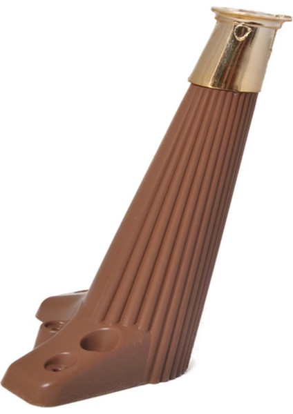 Zirve Çizgili Plastik Ayak Baza Koltuk Kanepe Ayağı Puf Tv Ünitesi Ayağı Tek Adet 20 cm Ceviz Renk fırsatları