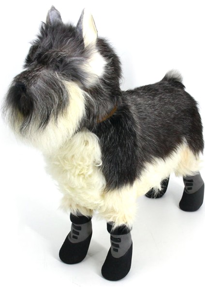 4 Adet Pet Ayakkabı Su Geçirmez Kaymaz Iyi Esneklik Pet Köpek Sneakers (Yurt Dışından) modelleri