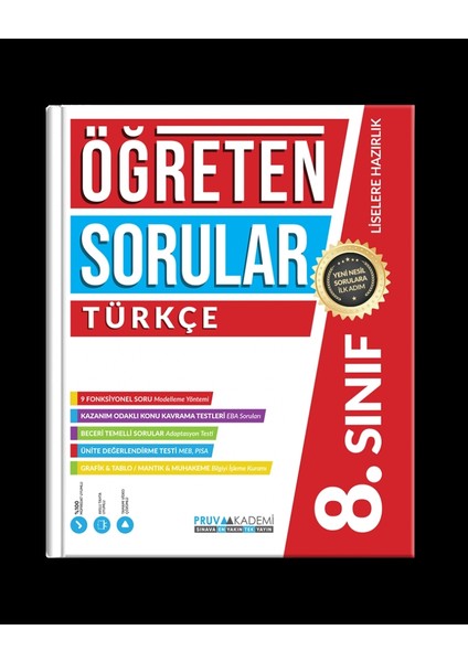 8. Sınıf Öğreten Sorular LGS Türkçe Soru Bankası