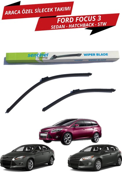 Ford Focus 3 Sentinel Ön Silecek Takımı Sağ ve Sol