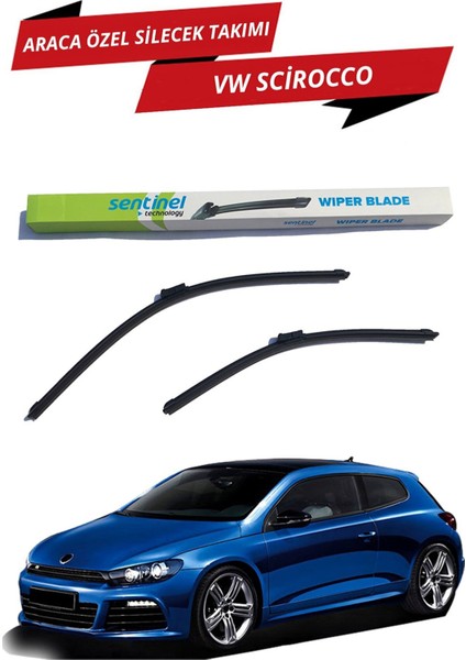 Volkswagen Scirocco Sentinel Araca Ön Özel Silecek Takımı Sağ ve Sol
