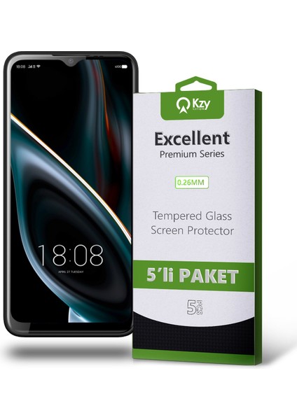 Reeder P13 Blue Max 2021 128GB Temperli Ekran Koruyucu Kırılmaz Cam Ekonomik 5'li Paket