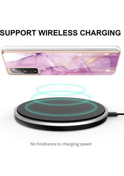 Samsung Galaxy S20 Fe Için Mermer Desen Yumuşak Tpu Tampon Kılıf Kapak Pembe (Yurt Dışından) fırsatları