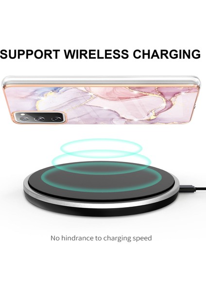 Samsung Galaxy S20 Fe Için Mermer Desen Yumuşak Tpu Tampon Kılıf Kapak Rose Gold (Yurt Dışından) fırsatları
