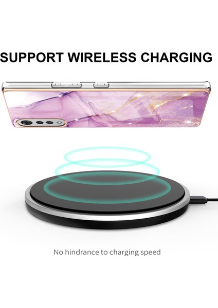 Lg Velvet 5g Için Mermer Desen Yumuşak Tpu Tampon Kılıf Kapak Pembe (Yurt Dışından) fırsatları