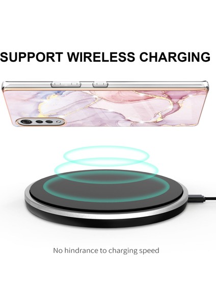 Lg Velvet 5g Için Mermer Desen Yumuşak Tpu Tampon Kılıf Kapak Rose Gold (Yurt Dışından) fırsatları