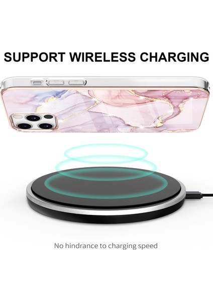 iPhone 12 / iPhone 12 Pro Için Mermer Desen Yumuşak Tpu Tampon Kılıf Kapak Rose Gold (Yurt Dışından) fırsatları