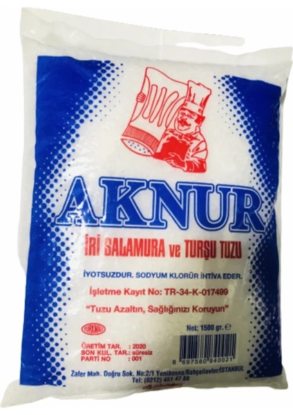 İri Salamura ve Turşu Tuzu 1,5 kg