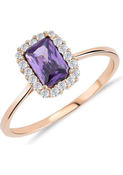 Kenar Taşlı Altın Fantazi Yüzük YZMA.104.03