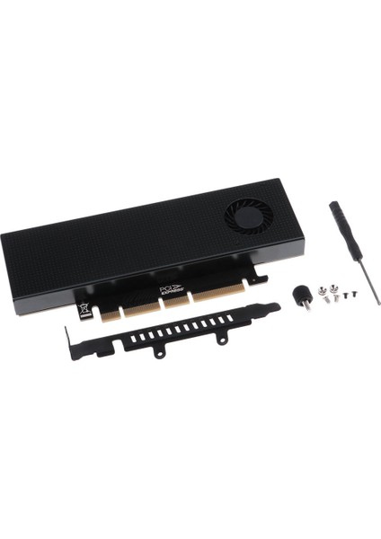 Çift Arabirim M + B Key M.2 Nvme Pcı-E'ye Genişletme Kartı ve Soğutma Fanı Kılıfı (Yurt Dışından)