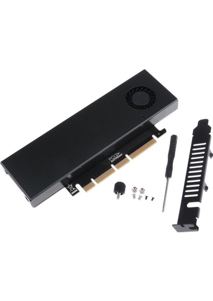 Çift Arabirim M + B Key M.2 Nvme Pcı-E'ye Genişletme Kartı ve Soğutma Fanı Kılıfı (Yurt Dışından)