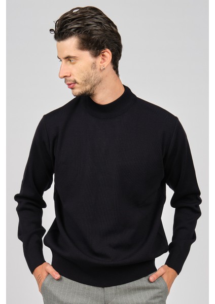 Erkek Yün Kazak 4538100 Lacivert