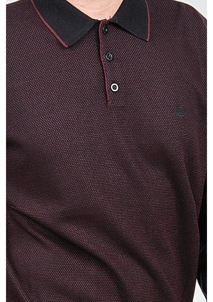 Erkek Polo Yaka Yün Kazak 1578418 Bordo modelleri