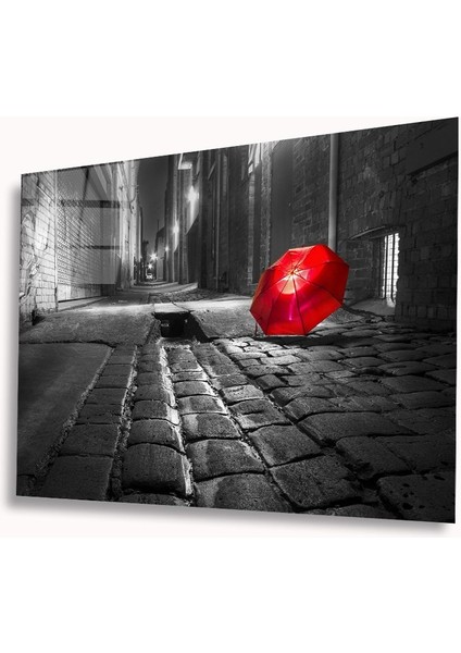 Dekorcumshop Sokak Manzara Cam Tablo 4mm Dayanıklı Temperli Cam