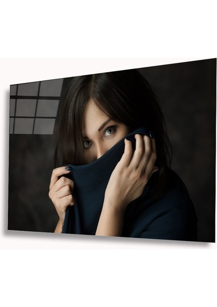 Dekorcumshop Kadın Cam Tablo 4mm Dayanıklı Temperli Cam