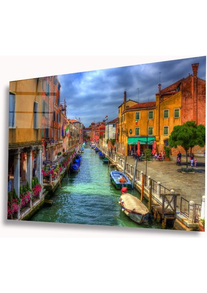 Dekorcumshop Şehir Manzara Cam Tablo 4mm Dayanıklı Temperli Cam