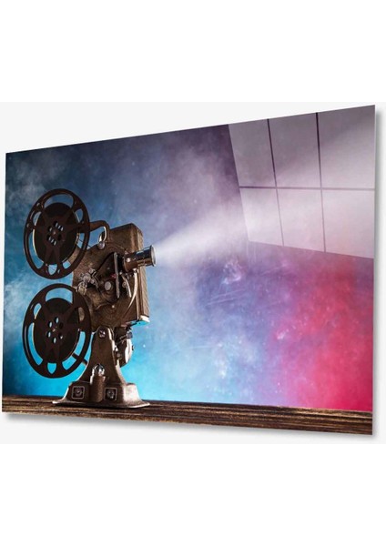 Dekorcumshop Film Makinesi Cam Tablo 4mm Dayanıklı Temperli Cam