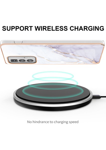 Motorola Edge 20 Pro Için Mermer Desen Yumuşak Tpu Tampon Kılıf Kapak Beyaz (Yurt Dışından) fırsatları