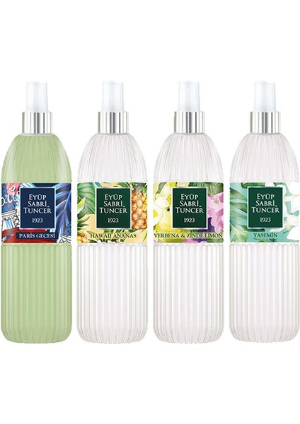 Kolonya Seti, Paris Gecesi, Hawaii Ananas, Verbena & Zinde,yasemin 150 ml