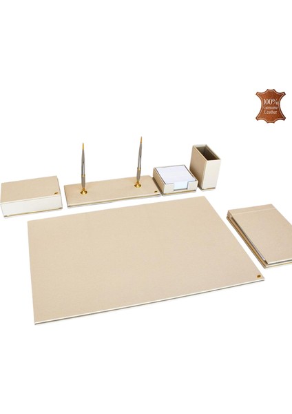 410-28 Classic Hakiki Deri Sümen Takımı Kemik