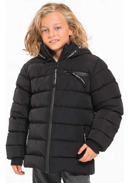 CAPTAIN Unisex Çocuk Mont & Kaban Siyah