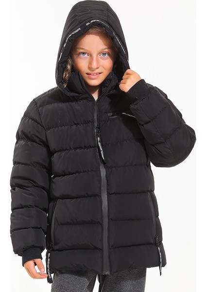 CAPTAIN Unisex Çocuk Mont & Kaban Siyah fırsatları