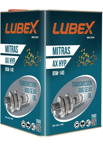 Mitras Ax Hyp 85W-140 15 kg Diferansiyel ve Dişli Yağı