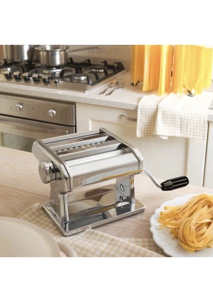 Italya Gold Imperial 2 Kesicili Manuel 180 mm Erişte Makarna Yapma Makinesi