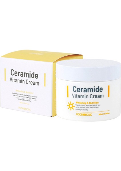 Ceramide Aydınlatıcı Beyazlatıcı Yoğun Nemlendirici Ve Besleyici Saf Vitamin Krem