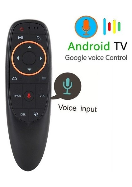 G10 Akıllı Sesli Uzaktan Kumanda 2.4g USB Alıcılı Mini Kablosuz Akıllı Uzaktan Kumanda Android Tv