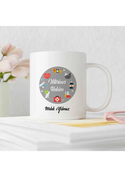 Veteriner Hekim Tasarımlı Kişiye Özel Kupa Bardak