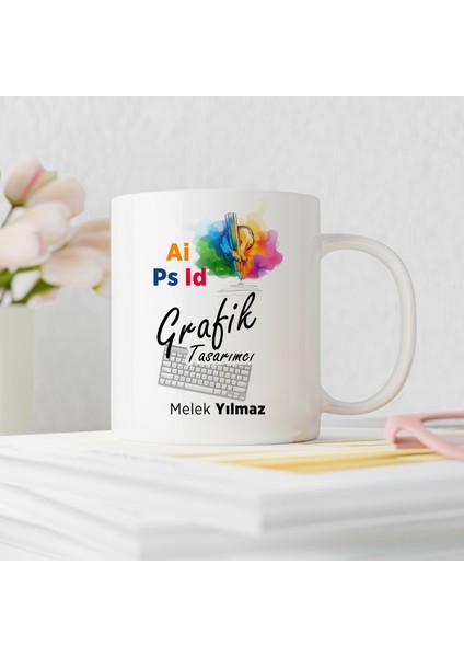 Grafik Tasarımlı Tasarımlı Kişiye Özel Kupa Bardak