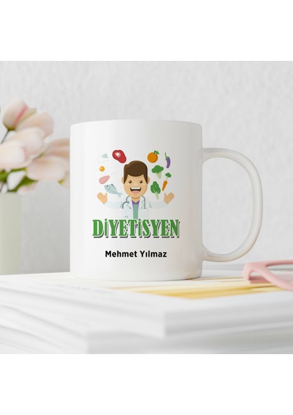 Diyetisyen Tasarımlı Kişiye Özel Kupa Bardak