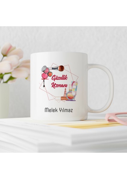 Güzellik Uzmanı Tasarımlı Kişiye Özel Kupa Bardak