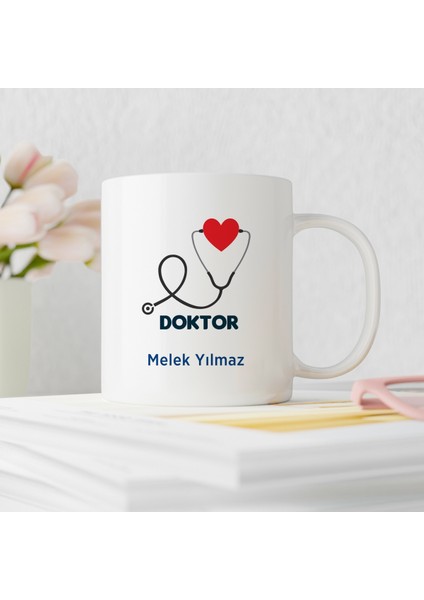 Doktor Tasarımlı Kişiye Özel Kupa Bardak
