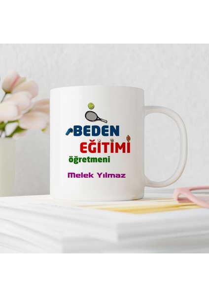 Beden Eğitimi Öğretmeni Tasarımlı Kişiye Özel Kupa Bardak