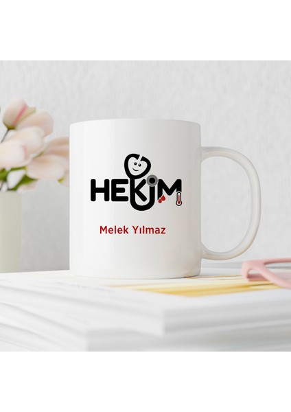 Hekim Tasarımlı Kişiye Özel Kupa Bardak