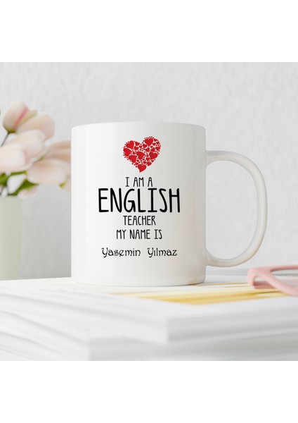 Ingilizce Öğretmeni Tasarımlı Kişiye Özel Kupa Bardak