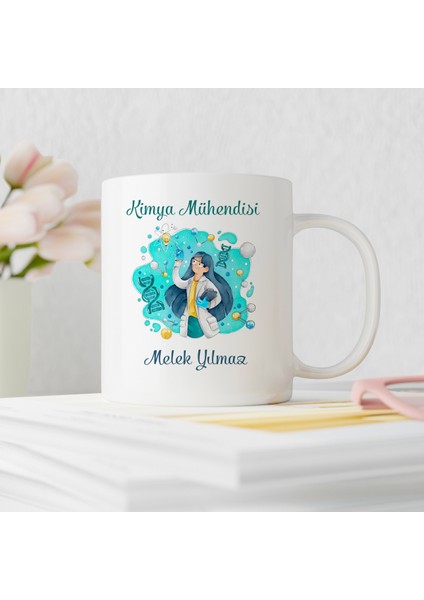 Kimya Mühendisi Tasarımlı Kişiye Özel Kupa Bardak