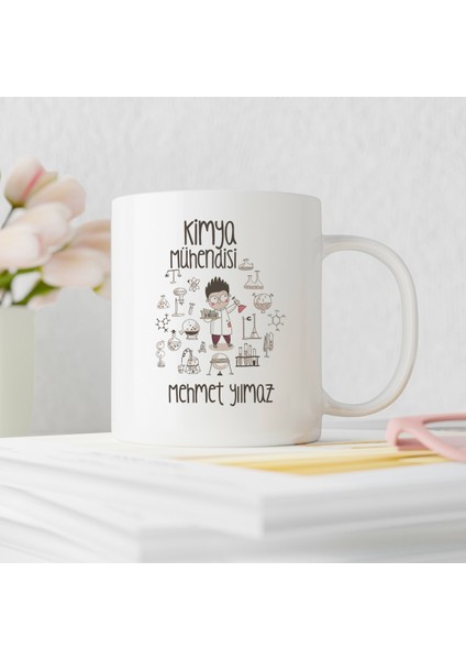 Kimya Mühendisi Tasarımlı Kişiye Özel Kupa Bardak