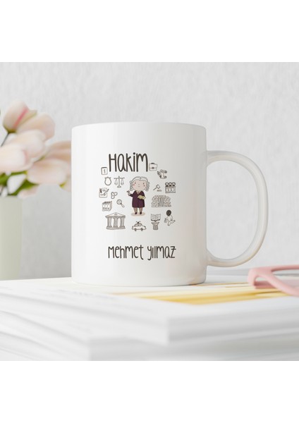 Hakim Tasarımlı Kişiye Özel Kupa Bardak