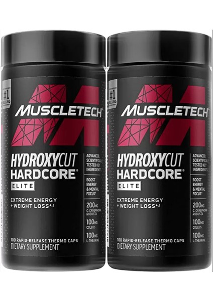 Hydroxycut Hardcore Elite Thermogenic 100×2=200 Kapsül