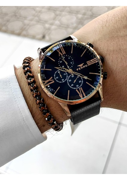 FM3536C-R Erkek Kol Saati + Bileklik