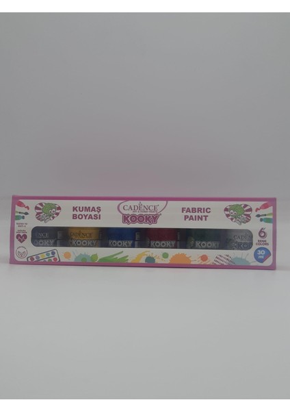 Kooky Kumaş Boyası 6'lı 30 ml